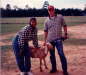Janessia H Todd D with Goat